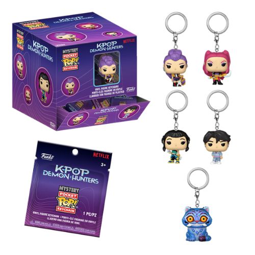 FUNKO POP! Portachiavi K-POP DEMON HUNTERS 4cm in Blindbag In espo da 12pz 5ass…x12